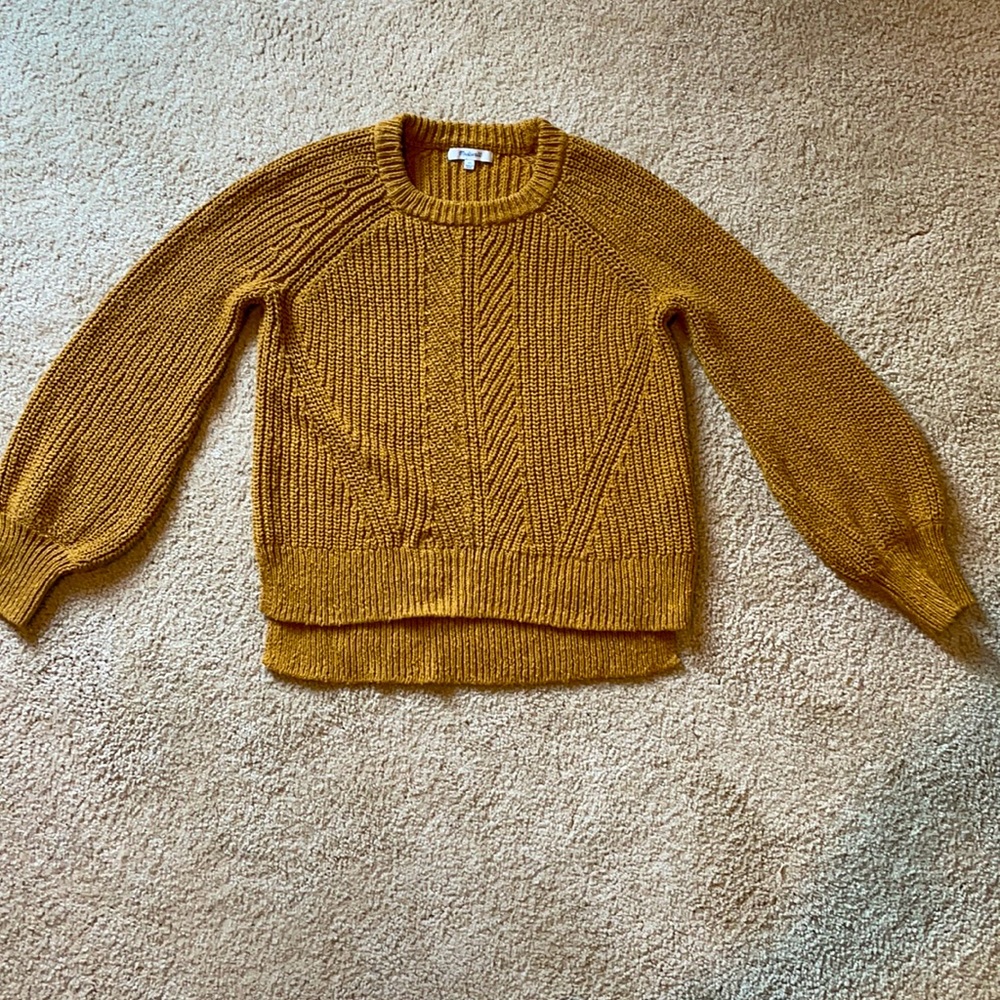 Madewell ochre /gold sweater